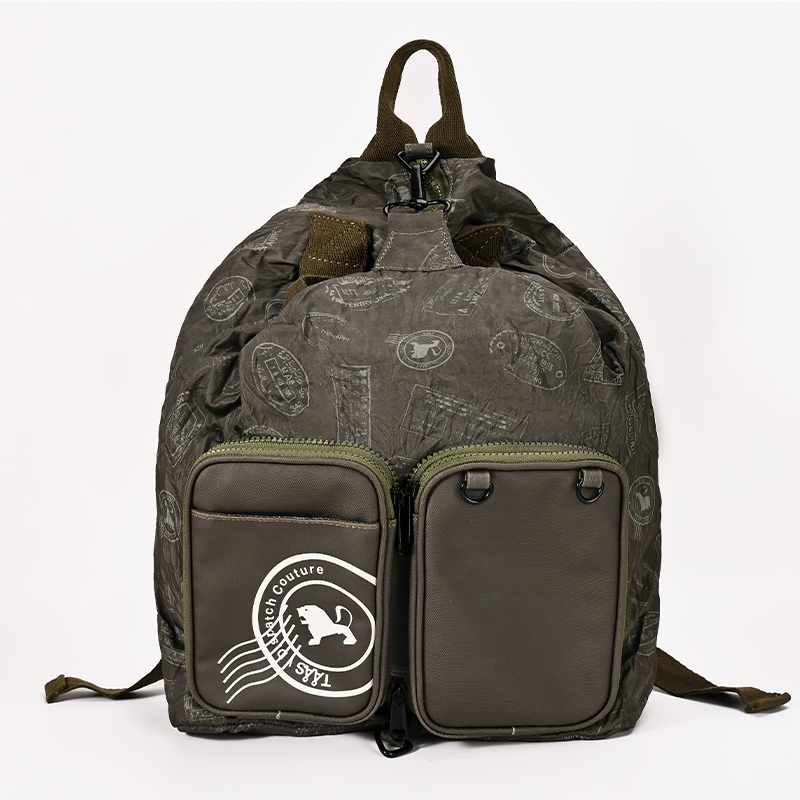 Unisex Convertible Foldable Backpack differant carry ways knapsack with Front Pouch, Lightweight Travel Daypack, Water-Resistant Nylon, Multi-Purpose for shopping,travel, Outdoor - Image 3