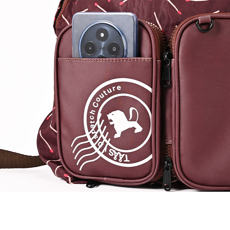 Unisex Convertible Foldable Backpack with Detachable Front Organizer Pouch, Lightweight Travel Daypack, Water-Resistant Nylon, Multi-Purpose for Commuting, Hiking, Outdoor - Image 7