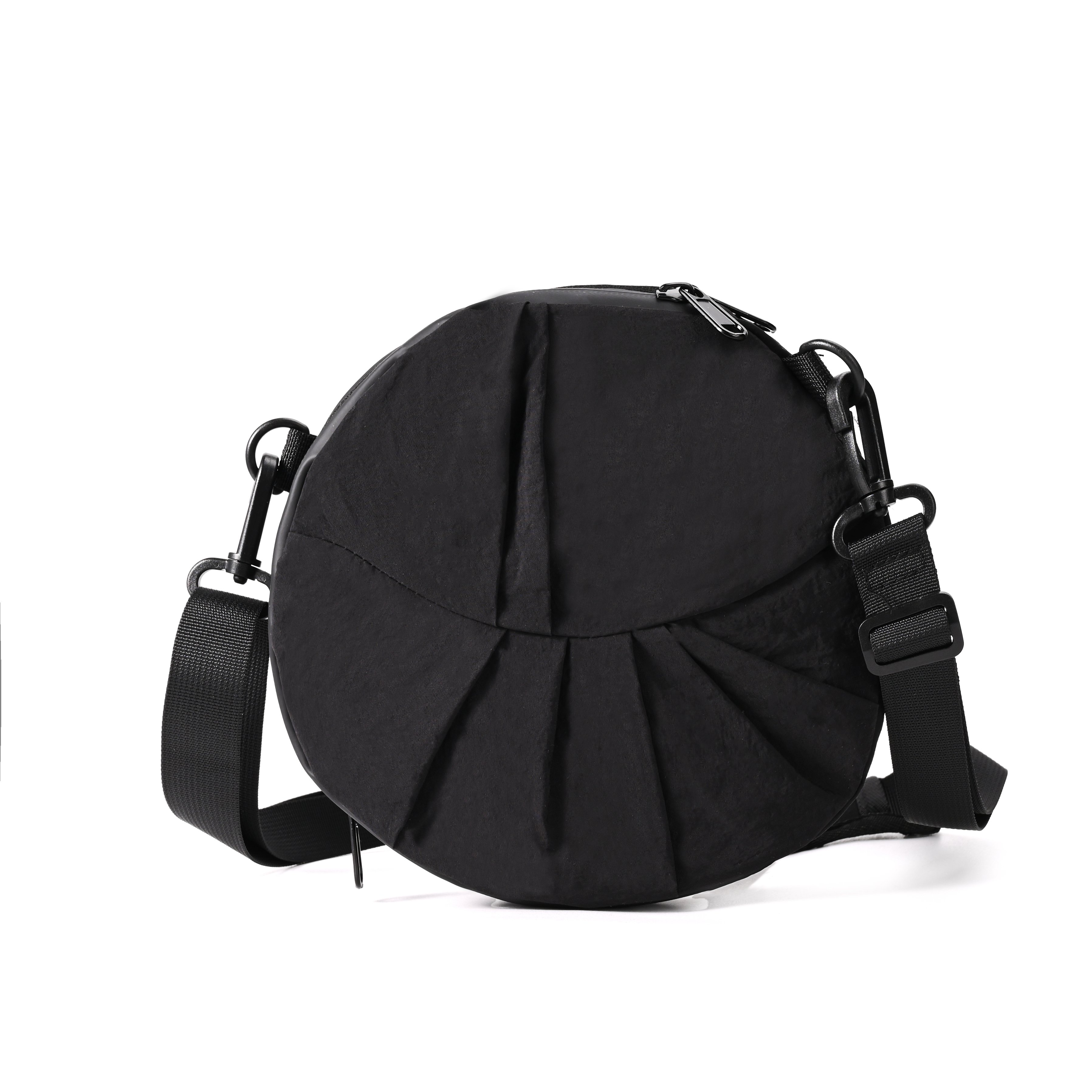 small round foldable nylon duffel gym bag packable Yoga travel bag