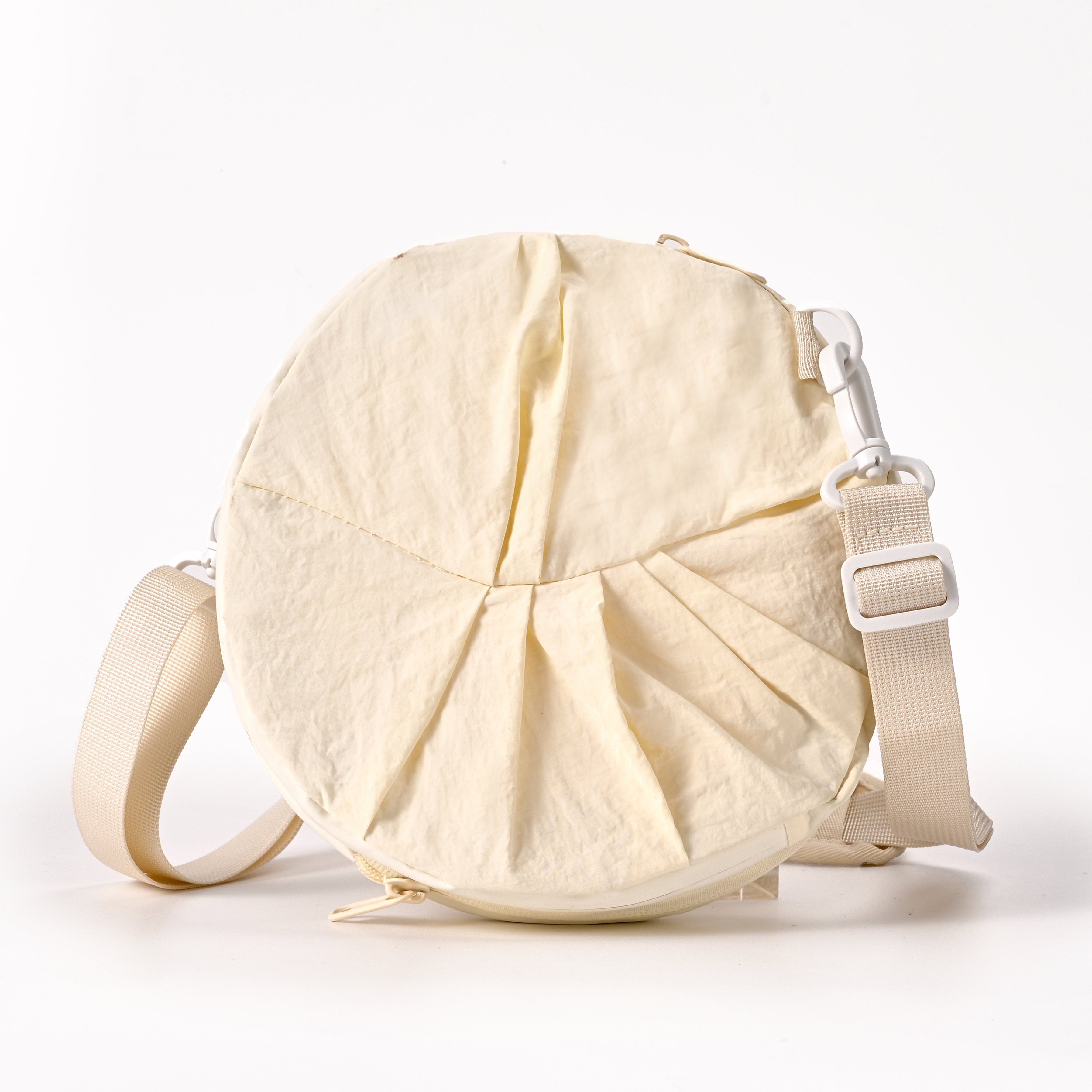 small round foldable nylon duffel gym bag packable Yoga travel bag - Image 20